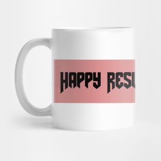 Happy Resurrection Day Pink Block Mug